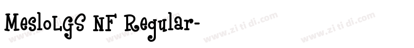 MesloLGS NF Regular字体转换